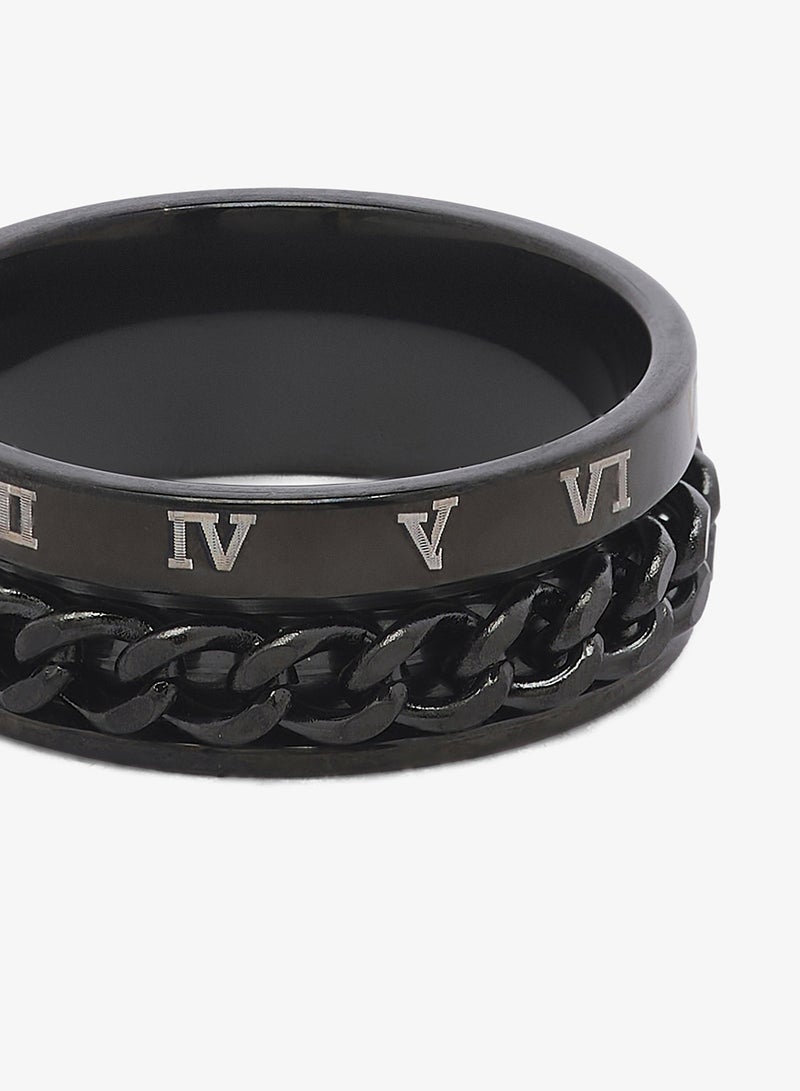 Seventy Five Essential Roman Numeral Statement Ring - Image 4